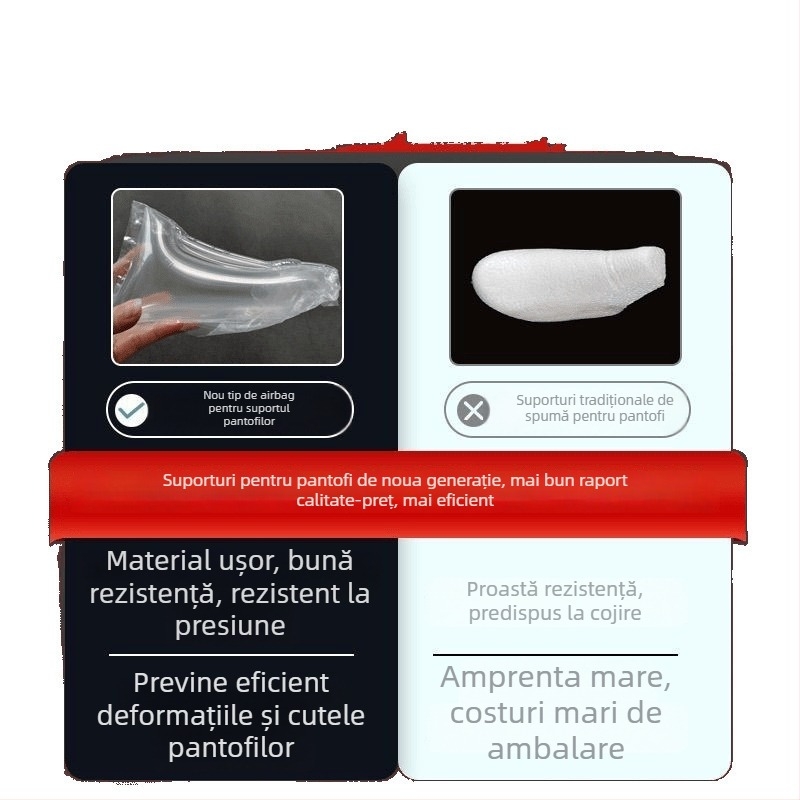 Extensor pentru pantofi din piele pentru tocuri înalte, cu airbag manual, anti-deformare, anti-riduri