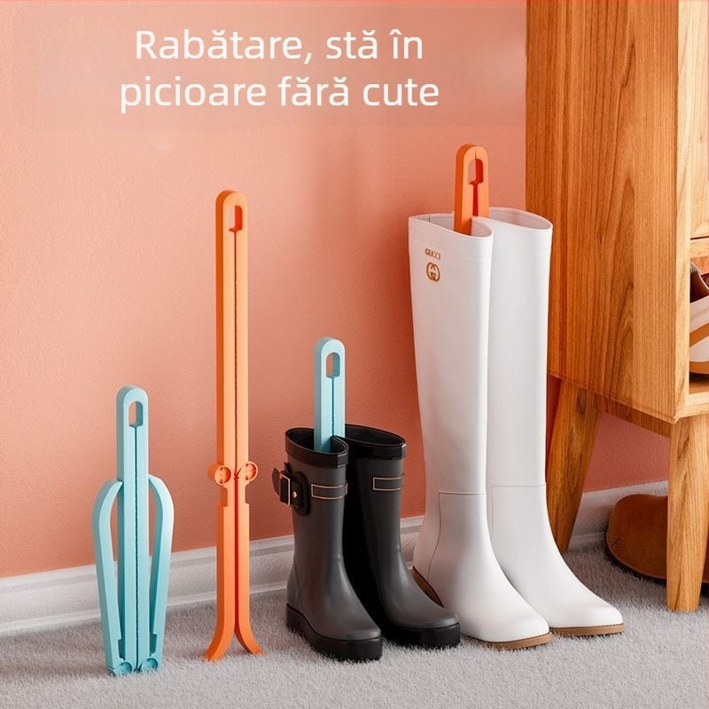 Cadru de susținere pentru cizme, Suport universal din piele pentru încălțăminte, Anti-pliere, Anti-deformare, Anti-cădere