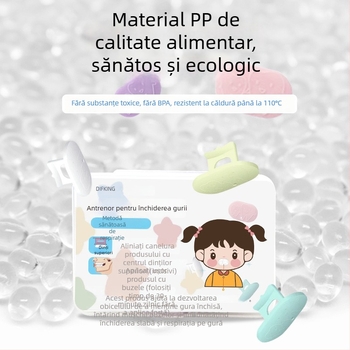 Antrenor pentru mușchii buzelor pentru corectarea respirației pe gură – Dispozitiv anti-sforăit, Ediție pentru adulți, Material PP, Context hipertrofie adenoidală