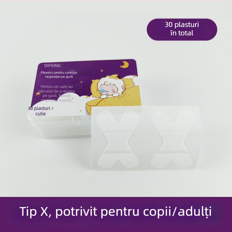 Antrenor pentru mușchii buzelor pentru corectarea respirației pe gură – Dispozitiv anti-sforăit, Ediție pentru adulți, Material PP, Context hipertrofie adenoidală