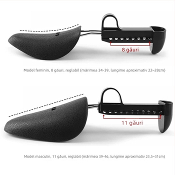 Extensor reglabil pentru pantofi din plastic (pentru bărbați și femei; potrivit pentru adidași, pantofi din piele, sandale și încălțăminte casual; utilizare în toate sezoanele)