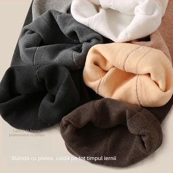 Colanți femei cu fleece pentru iarnă, ridicare fesier, modelare, calzi, foarte groși, 90–95% poliester