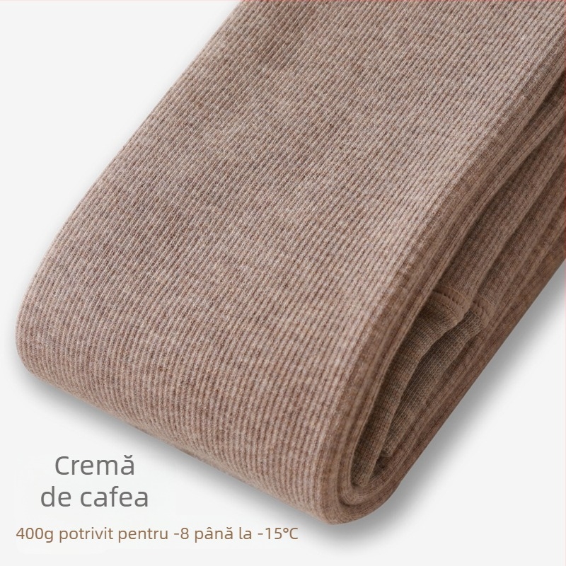 Colanți femei cu fleece pentru iarnă, ridicare fesier, modelare, calzi, foarte groși, 90–95% poliester