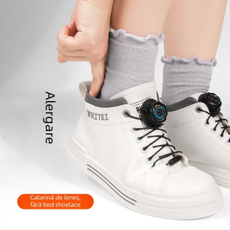 Șireturi rotative fără legare, cu încuietoare cu buton, model Xd351, pentru adidași și încălțăminte casual, toate anotimpurile