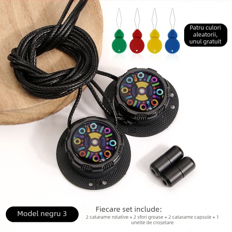 Șireturi rotative fără legare, cu încuietoare cu buton, model Xd351, pentru adidași și încălțăminte casual, toate anotimpurile