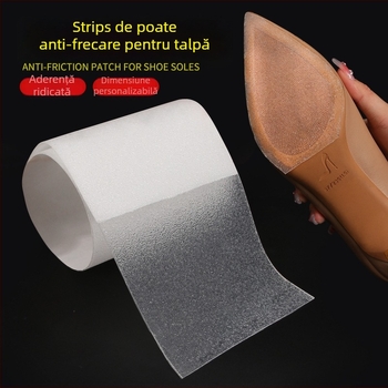 Știker pentru talpă din cauciuc pentru pantofi din piele – protecție invizibilă, anti-uzură; material: cauciuc; pentru toate anotimpurile.