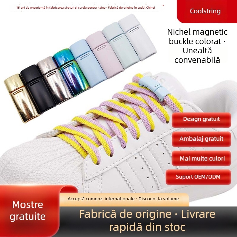 Coulkin cataramă magnetică pentru încălțăminte fără șireturi, model seria #81, pentru adidași, bocanci, încălțăminte casual și de lucru, origine: Quanzhou, Fujian
