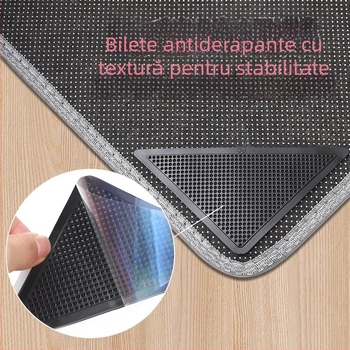 Covor antiderapant pentru podea, cu bază autoadezivă și bandă cu două fețe, pentru bucătărie și scări