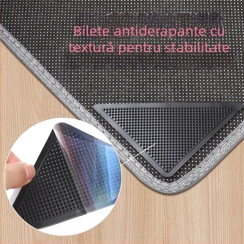 Covor antiderapant pentru podea, cu bază autoadezivă și bandă cu două fețe, pentru bucătărie și scări