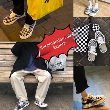 Adidași din canvas stil coreean, unisex, cu șireturi, talpă din cauciuc, primăvara 2022