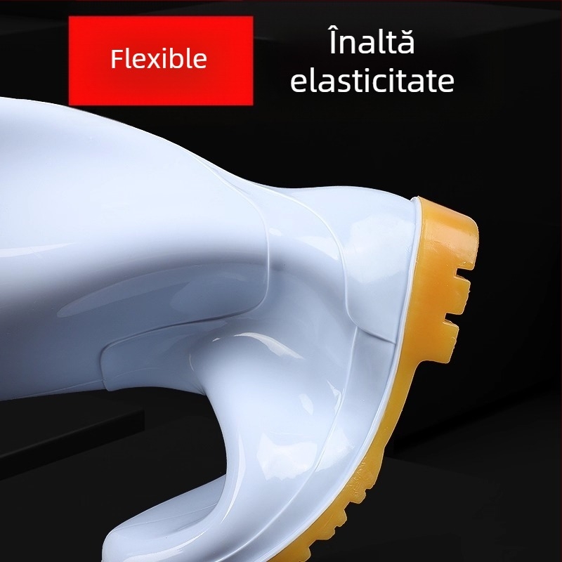 Pantofi igienici de bucătărie pentru fabrici alimentare – anti-derapare, rezistenți la uleiuri și substanțe chimice, PVC (Marcă: Tianjin Lita)
