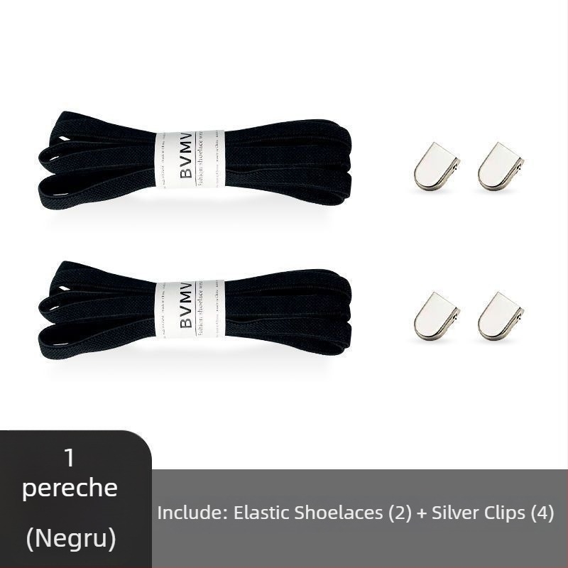 Șireturi elastice fără noduri, cu cataramă, pentru pantofi din pânză – primăvară
