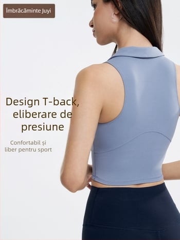 OTSA Top sport cupe fixe integrate pentru antrenament și yoga, absorbant de umezeală, uscare rapidă, Nylon Spandex (80/20)