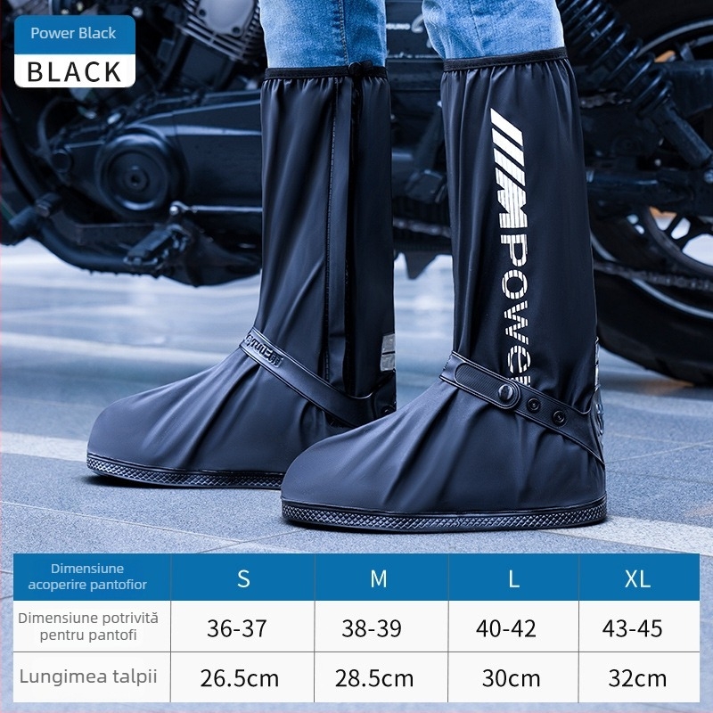 Cizme de ploaie PVC înalte pentru adulți — impermeabile, anti-alunecare, rezistente la uzură