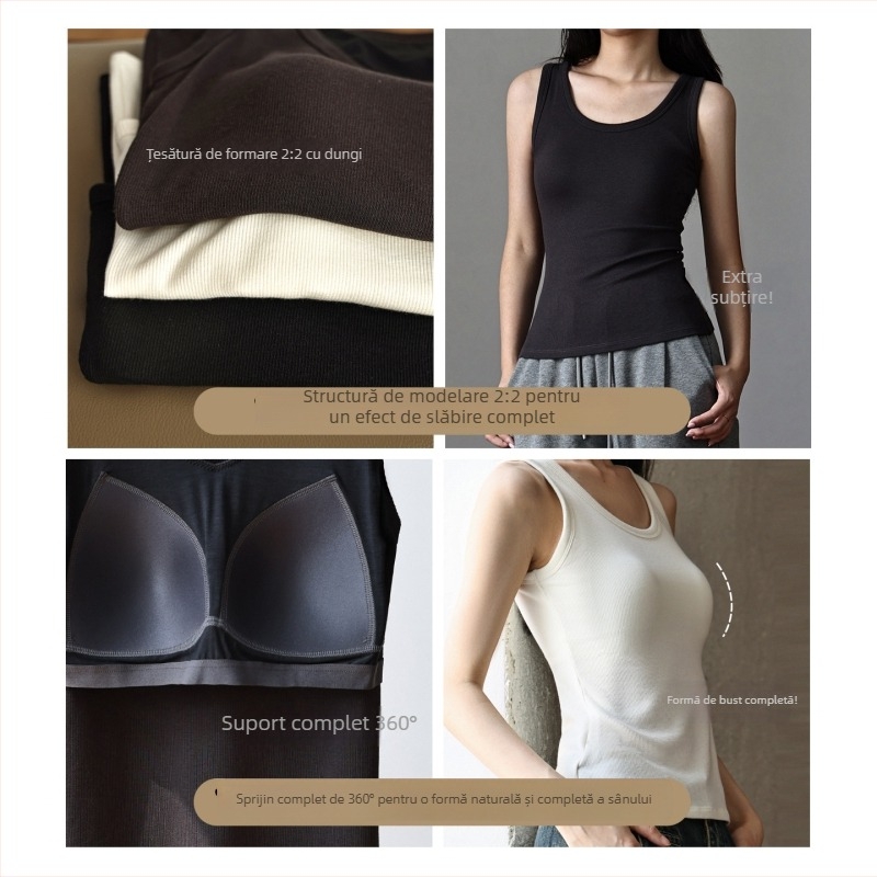 Vesta din lână Merino fără mâneci, cu guler rotund, pentru toamnă–iarna (Material principal: lână Merino; Sezon: toamnă-iarnă; Guler: rotund; Grosime: moderată 181-200 g/m²)