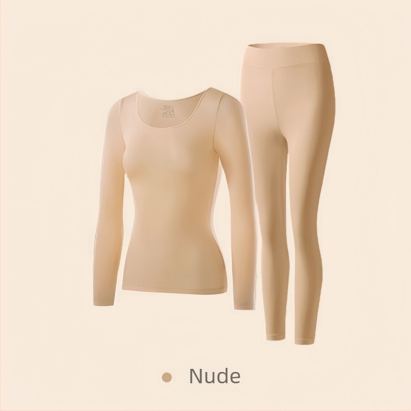 Set bază din nailon, fără cusături, ultra-subțire, cu două straturi, respirabil, menține căldura