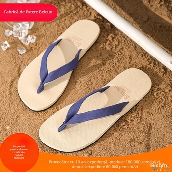 Beihan flip-flopuri casual pentru bărbați, cu deget deschis, parte superioară din PVC, talpă EVA, SGS certificat
