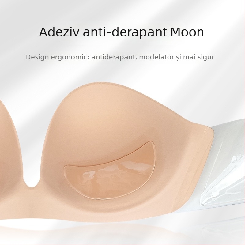 Patch sân Deep U cu inel din oțel, în formă V, fără bretele și fără spate, mărime mare, din bumbac