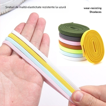 PC046 Sistemă de șireturi fără nod – șiret elastic, pentru adidași, pantofi din piele, botine, încălțăminte casual și din țesătură – lungime 1 m – Jin Ying