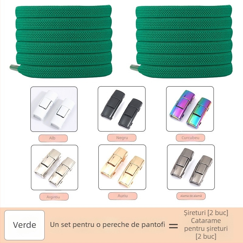 PC046 Sistemă de șireturi fără nod – șiret elastic, pentru adidași, pantofi din piele, botine, încălțăminte casual și din țesătură – lungime 1 m – Jin Ying