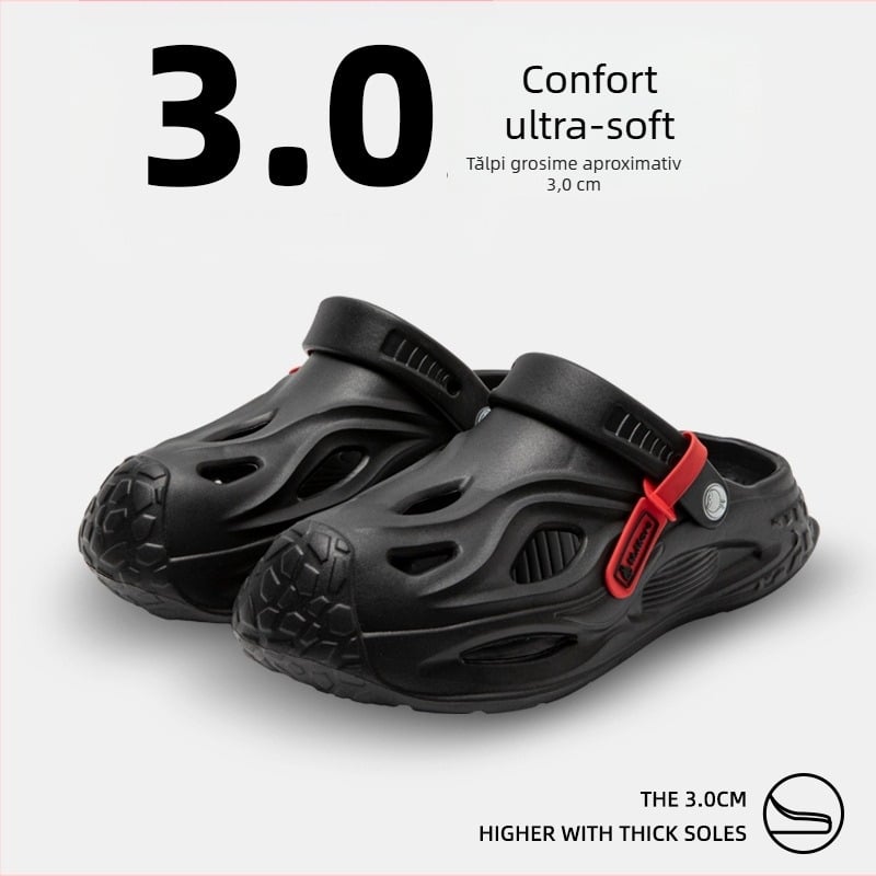 Sandale Crocs pentru bărbați, EVA, respirabile, antiderapante, talpă turnată prin injecție