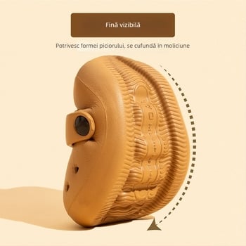 Flashy Capybara pantofi de plajă pentru copii - EVA, perforați, talpă moale, unisex, pentru interior și exterior, vara 2025, fabricate în Zhejiang