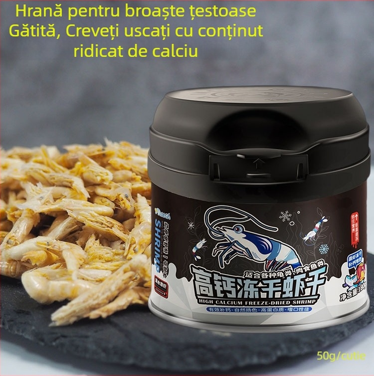 Freeze-Dried Shrimp and Turtle Food — Cod produs: Ttm1002163511; Tip hrănire: Insecte uscate/creveți uscați; Varietate: hrană pentru animale de acvariu