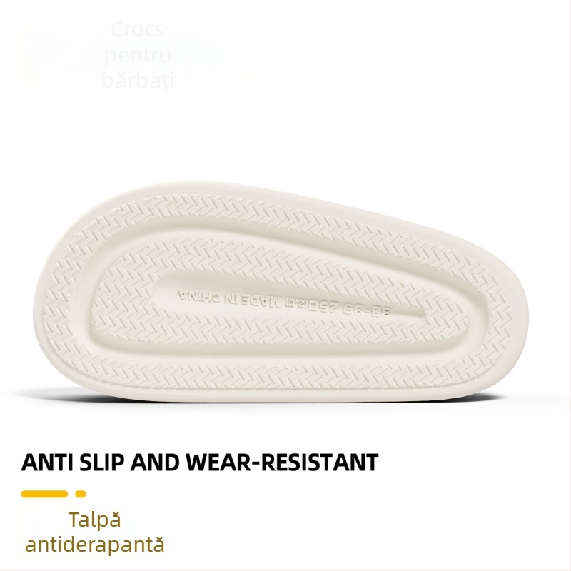 Sandale pentru bărbați din EVA, cu talpă antiderapantă, respirabile, slip-on, vârf închis, talpă groasă