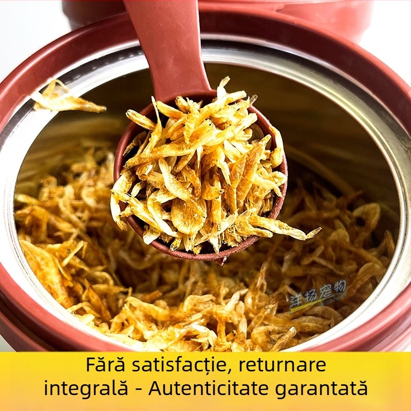 Hrană pentru țestoase cu creveți uscați – plutitoare, universală pentru țestoasele acvatice și semi-acvatice, 120 g pe conservă, 48 conserve într-o cutie, brand Inch of Gold, cod CJ03