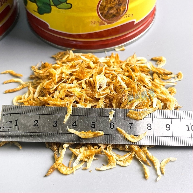 Hrană pentru țestoase cu creveți uscați – plutitoare, universală pentru țestoasele acvatice și semi-acvatice, 120 g pe conservă, 48 conserve într-o cutie, brand Inch of Gold, cod CJ03