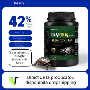 Hrană pentru țestoase – granule pentru animale de acvariu, 800 g, pachet 10, brand BESSN
