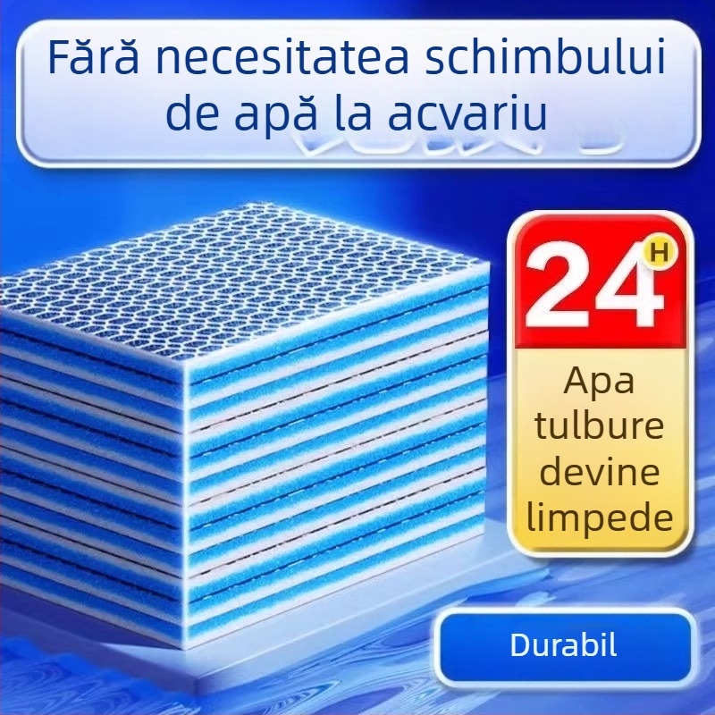 PU burete de filtrare pentru acvariu, filtrare din burete cu permeabilitate înaltă, mediu biochimic îngroșat, 200 g, marcă Guanzhoumu