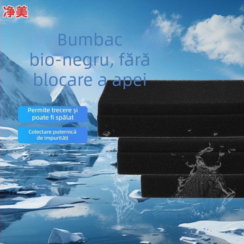 Filtru pentru acvariu cu burete de filtrare de înaltă densitate, bumbac biochimic și cărbune activ pentru purificarea apei