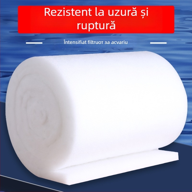 Vată filtrantă pentru acvariu, cu burete dens și vată biochimică pentru filtrare în acvariu