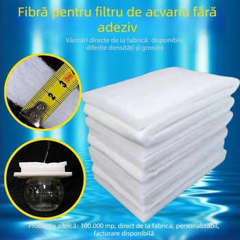Bumbac filtrant pentru acvariu, alb, biochimic, îngroșat, cu densitate mare (Brand: Qi Le Tao; Material: Plastic; Greutate: 600 g)