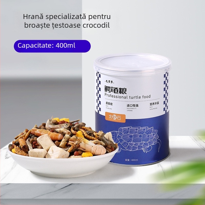 Hrană pentru țestoase – carne pură, freeze-dried, 350 g, pachet cu 20 de cutii, pentru acvariu