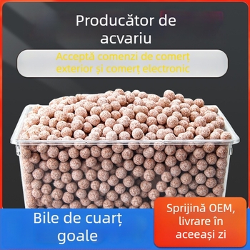 Medii filtrante din ceramică pentru acvariu — minge goală de cuarț, bilă nano-cultură biochimică, adăpost pentru bacterii; Brand: Great Craftsman Shancai; Greutate: catty