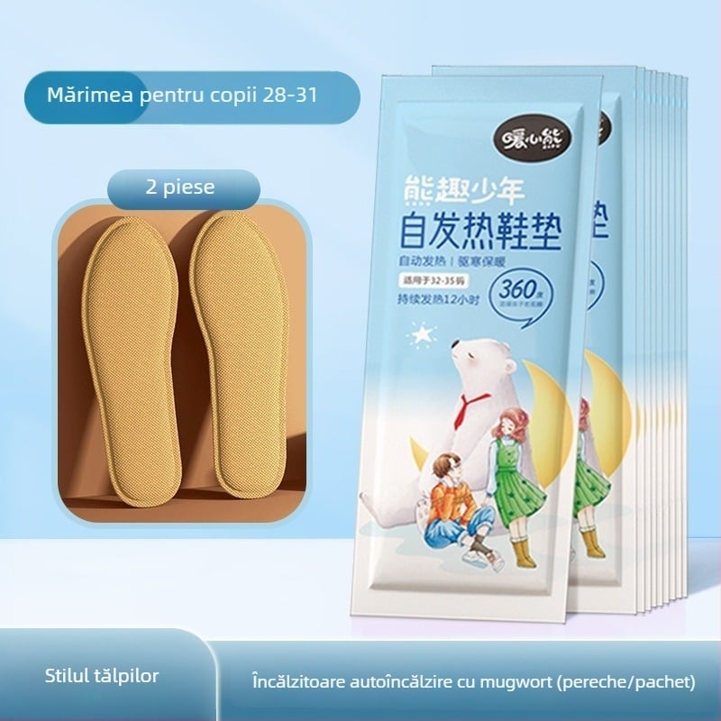 Tălpi încălzite pentru pantofi – fibră nețesută, talpă întreagă, încălzire de 8 ore, disponibile în diverse modele, unisex