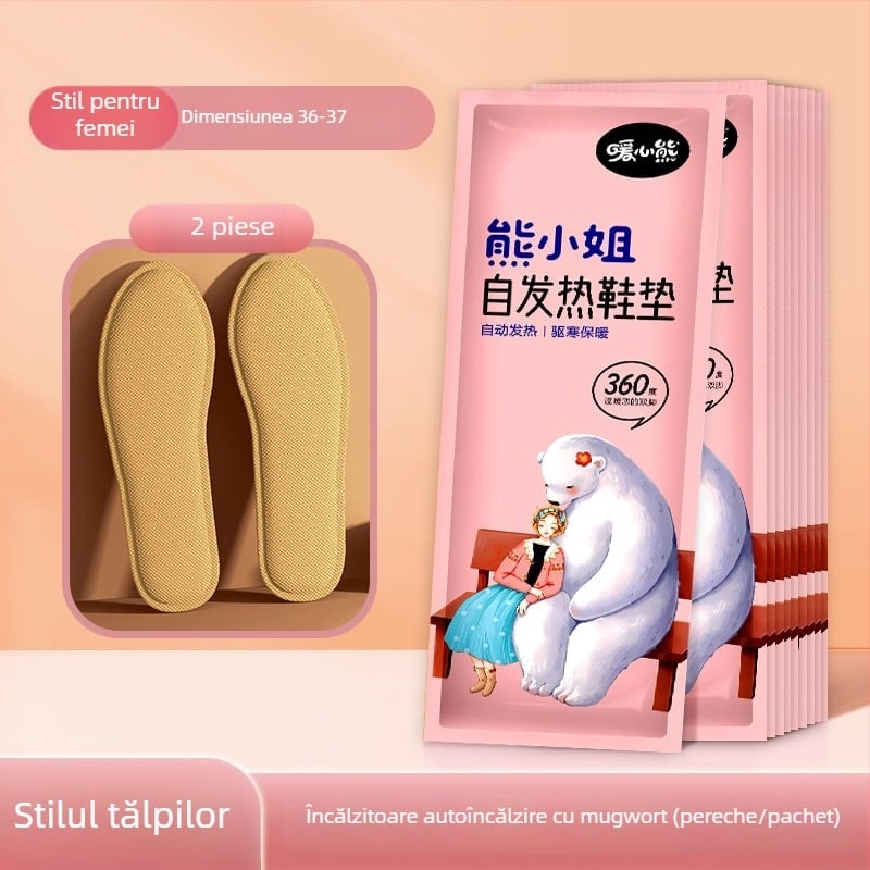 Tălpi încălzite pentru pantofi – fibră nețesută, talpă întreagă, încălzire de 8 ore, disponibile în diverse modele, unisex
