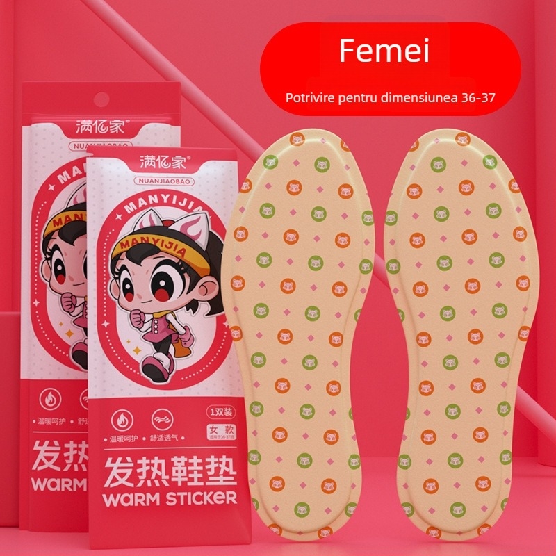 Tălpi încălzite pentru pantofi – fibră nețesută, talpă întreagă, încălzire de 8 ore, disponibile în diverse modele, unisex