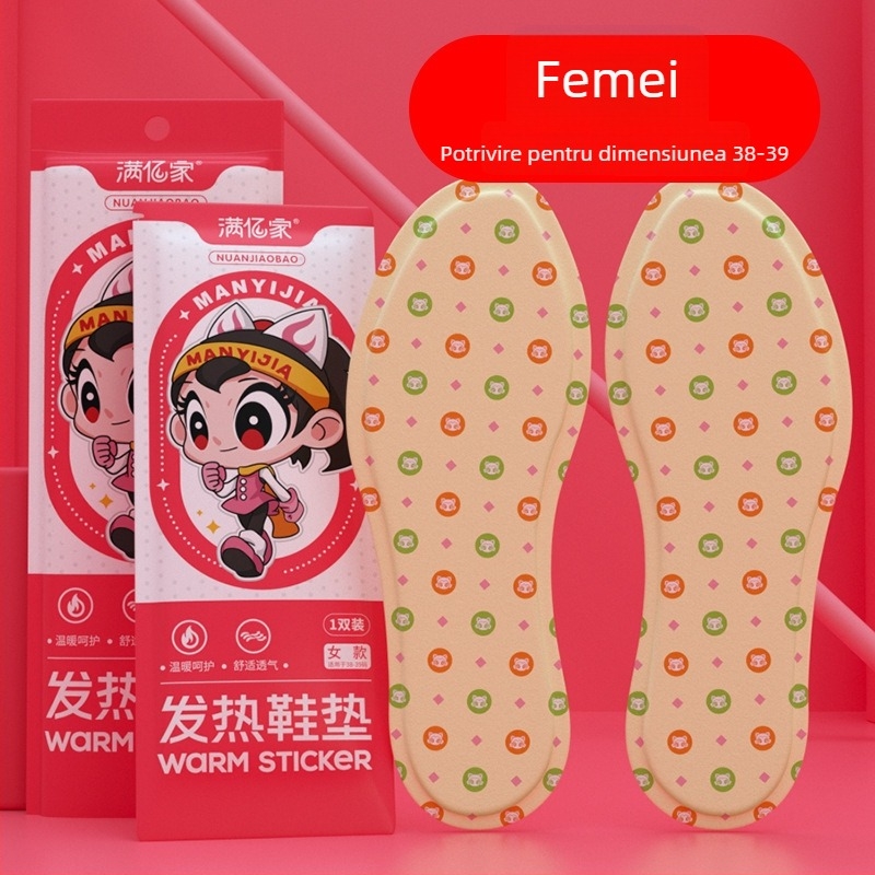 Tălpi încălzite pentru pantofi – fibră nețesută, talpă întreagă, încălzire de 8 ore, disponibile în diverse modele, unisex