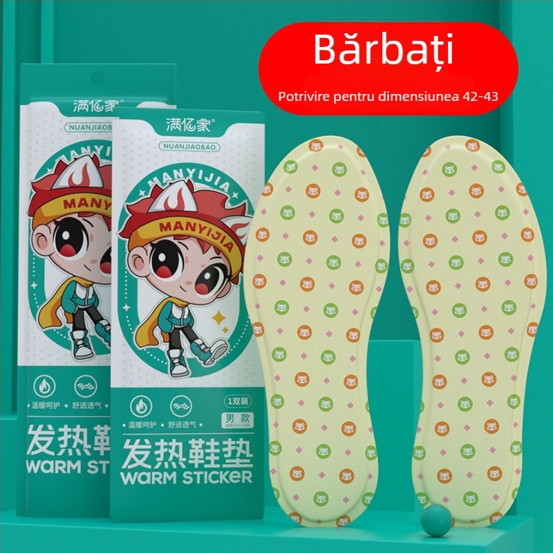 Tălpi încălzite pentru pantofi – fibră nețesută, talpă întreagă, încălzire de 8 ore, disponibile în diverse modele, unisex