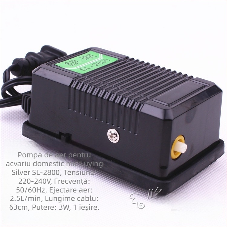 Risheng aerator compact pentru acvariu, 0.23 kg pe unitate, etichetă privată licențiată, ambalaj 120 bucăți