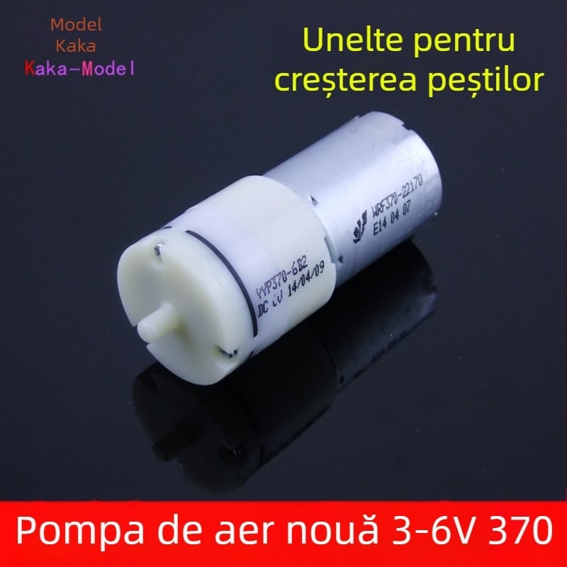 Pompa de aer pentru creșterea peștilor, model DIY, pompă de rezervă pentru întreruperea alimentării, model 370, greutate 0,1 kg
