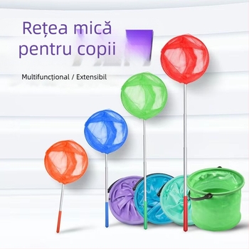 Plasă pentru insecte pentru copii, cu tijă telescopică — din oțel inoxidabil, brand Little Ancient Classmate, echipament pescuit/acvariu