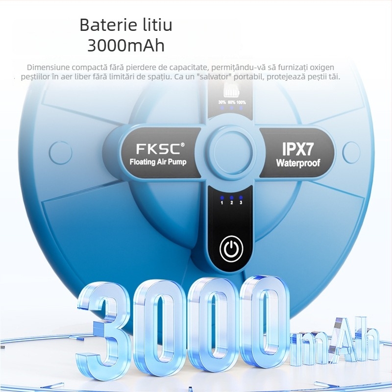 Aerator plutitor pentru apă – portabil, pompă automată de oxigen, greutate 400 g, brand Crazy Water Plants