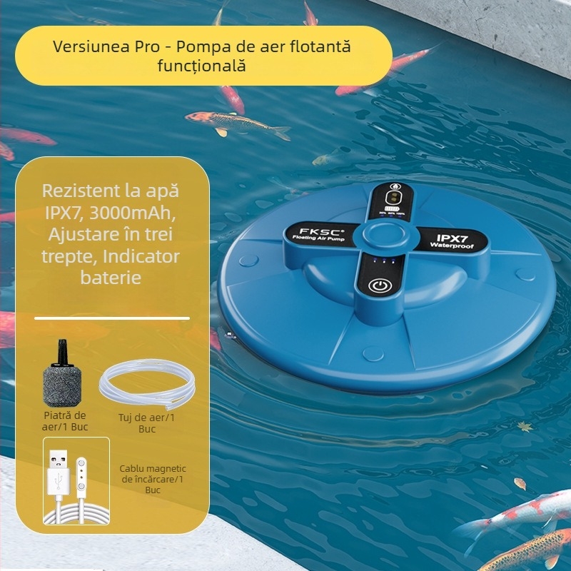 Aerator plutitor pentru apă – portabil, pompă automată de oxigen, greutate 400 g, brand Crazy Water Plants