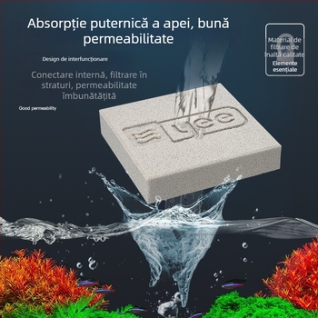 Material filtru pentru acvariu — mediu de filtrare din plastic, greutate 0.4 kg, marcă Yee