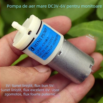 Mini pompă de aer micro pentru oxigenare la pescuit, aerator medical, 0,1 kg, Brand Khaki heart, Etichetă privată licențiată