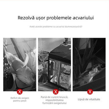 Pompa mini de oxigen pentru acvariu, alimentată cu baterie uscată No. 5 — aerator de urgență pentru pescuit în aer liber